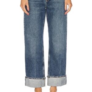 Agolde Fran straight leg in color Dwell.